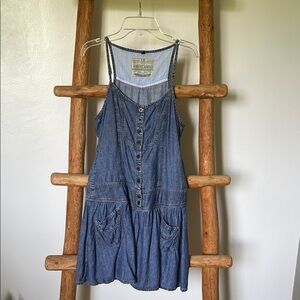 Denim Button-Down Dress